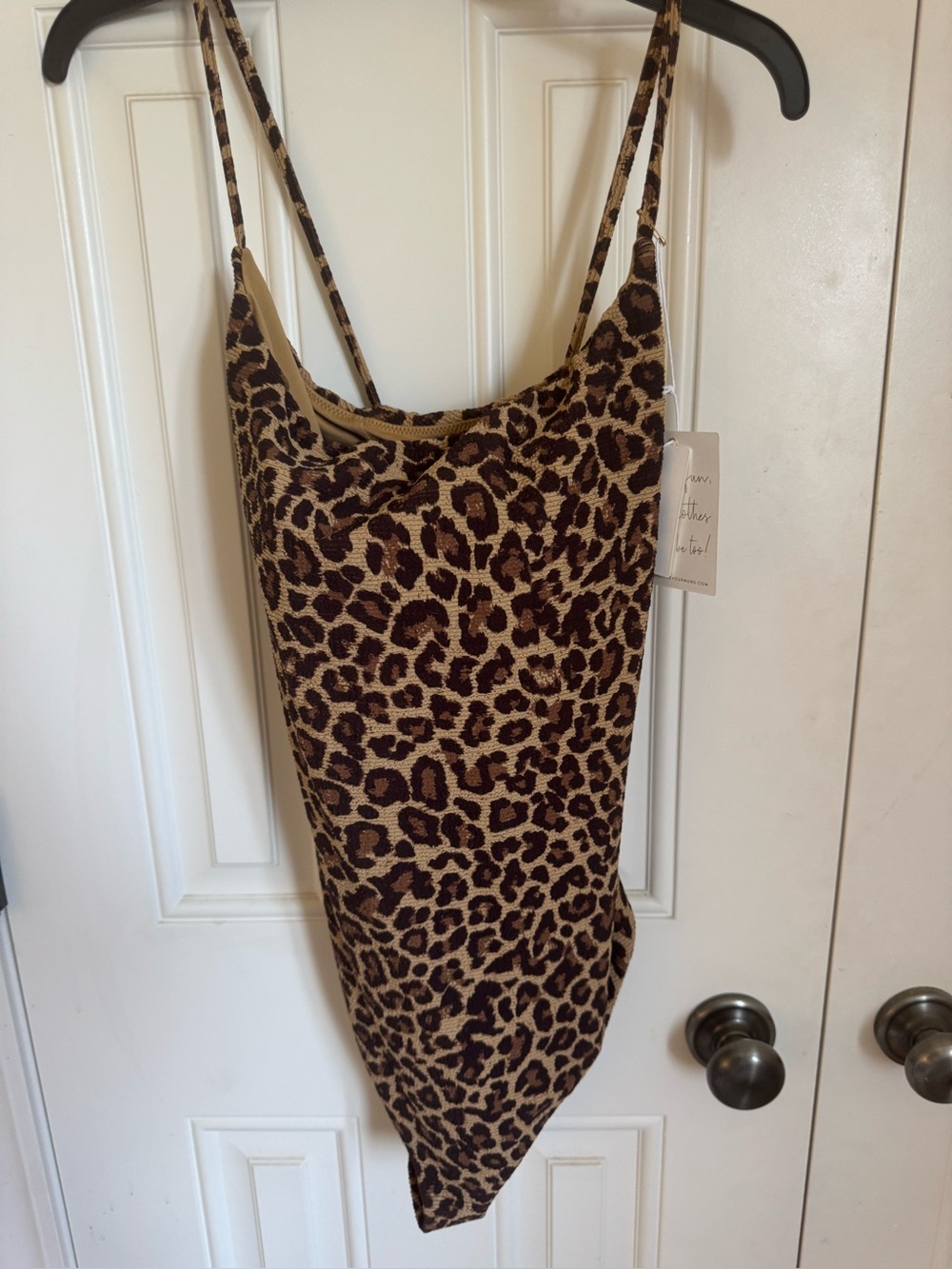 NWT - Show Me Your MuMu Leopard Print One Piece Swimsuit - Picture 4 of 6